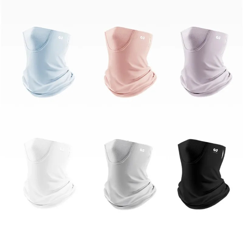 Summer Sunscreen Ice Silk Mask Neck UV Protection Face Cover Sunscreen Face with Outdoor Cycling Sun Protection Veil Tube Scarf 250514