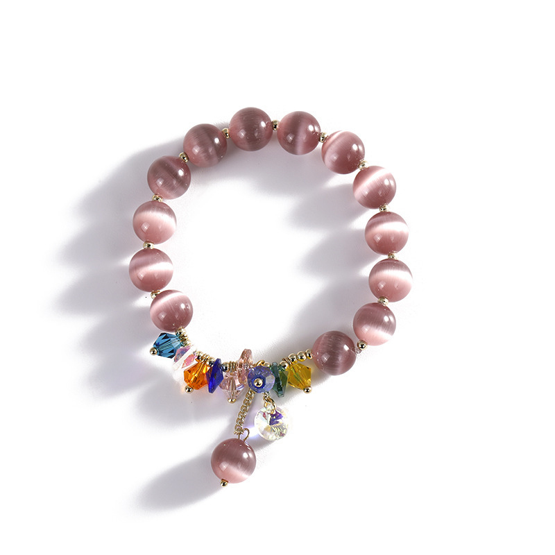 New Cat Eye Stone for Women, Korean Personality, Style, Fashion, Crystal Bracelet, Women's Strap, Pendant, Bracelet