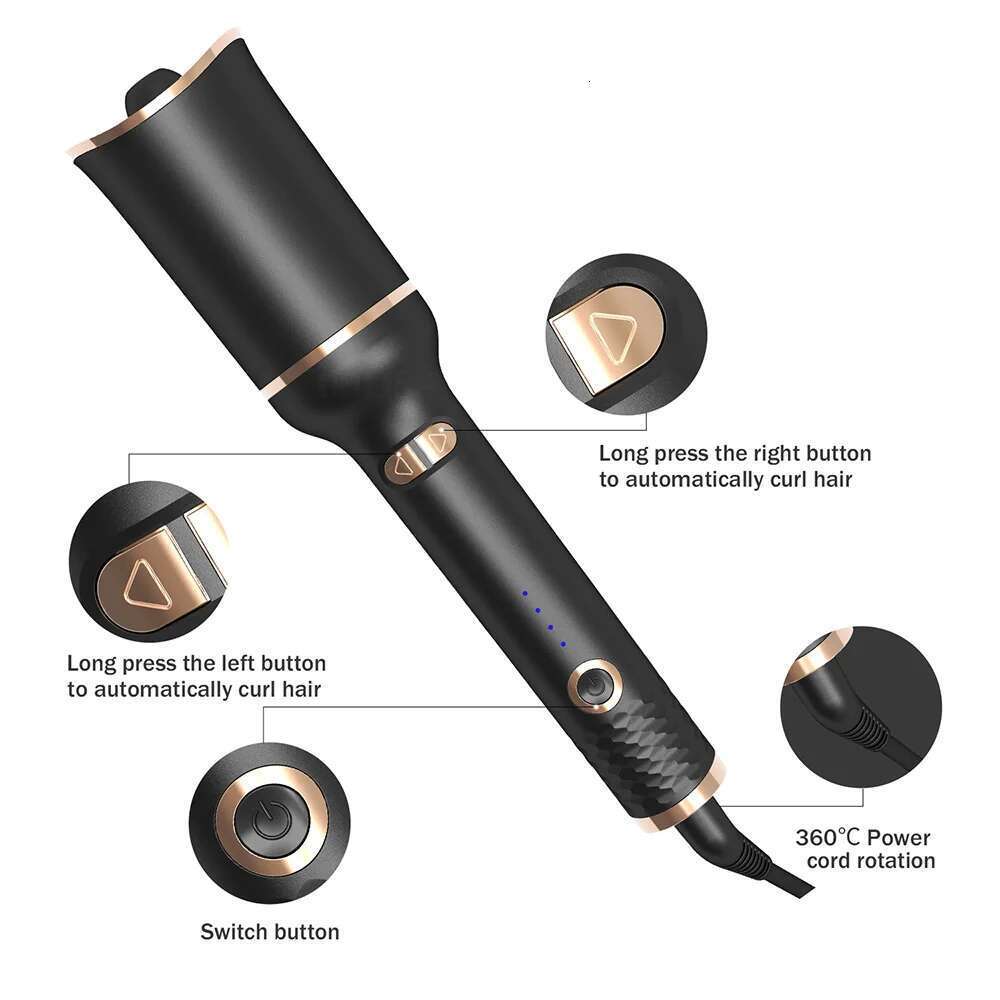 Auto Rotating Ceramic Automatic Styling Tool Iron Curling Wand Air Spin and Curl Curler Hair Waver