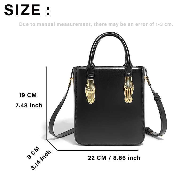 High Quality Women's Handbags Minority Designer Brand Ladies Tote Fashion Shoulder Crossbody Purse Black Gold Box Bag
