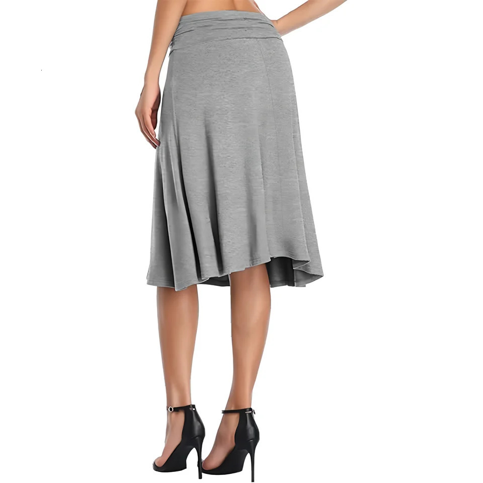 summer European and American womens high waist frilled casual skirt 250514