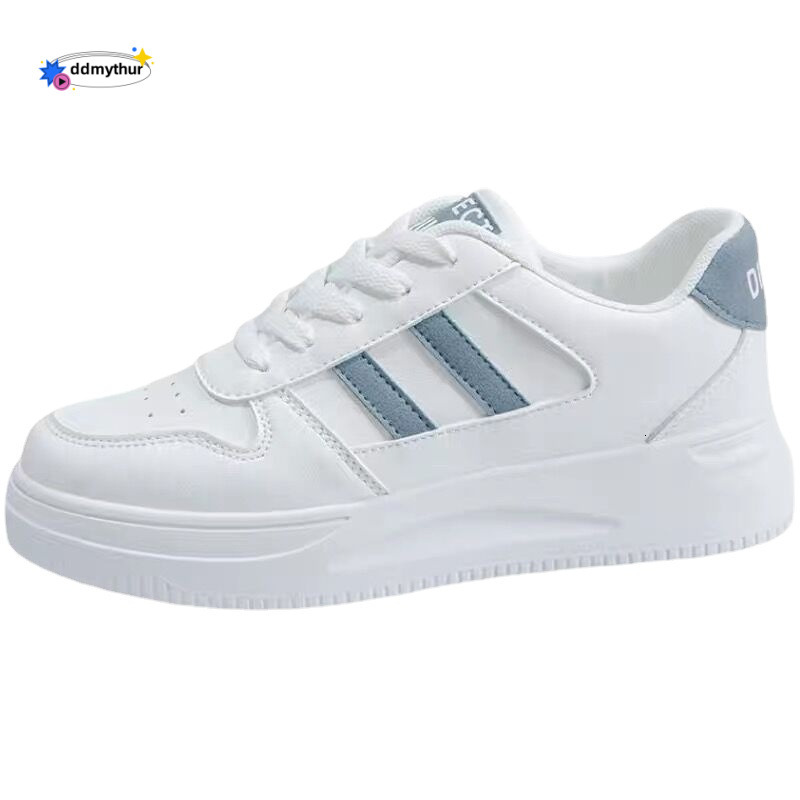 Little Women's 2023 Spring New Versatile Casual Sports Leather Top Summer White Board Shoes Popular on the Internet ddmythur