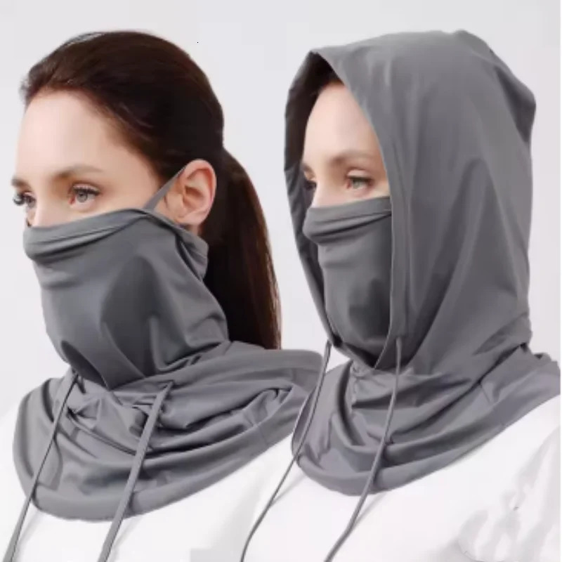 Men Women Anti-UV Face Mask Balaclava Sun Protection Breathable Ice Silk Long Neck Covers for Outdoor Cycling Motorcycle Fishing 250514