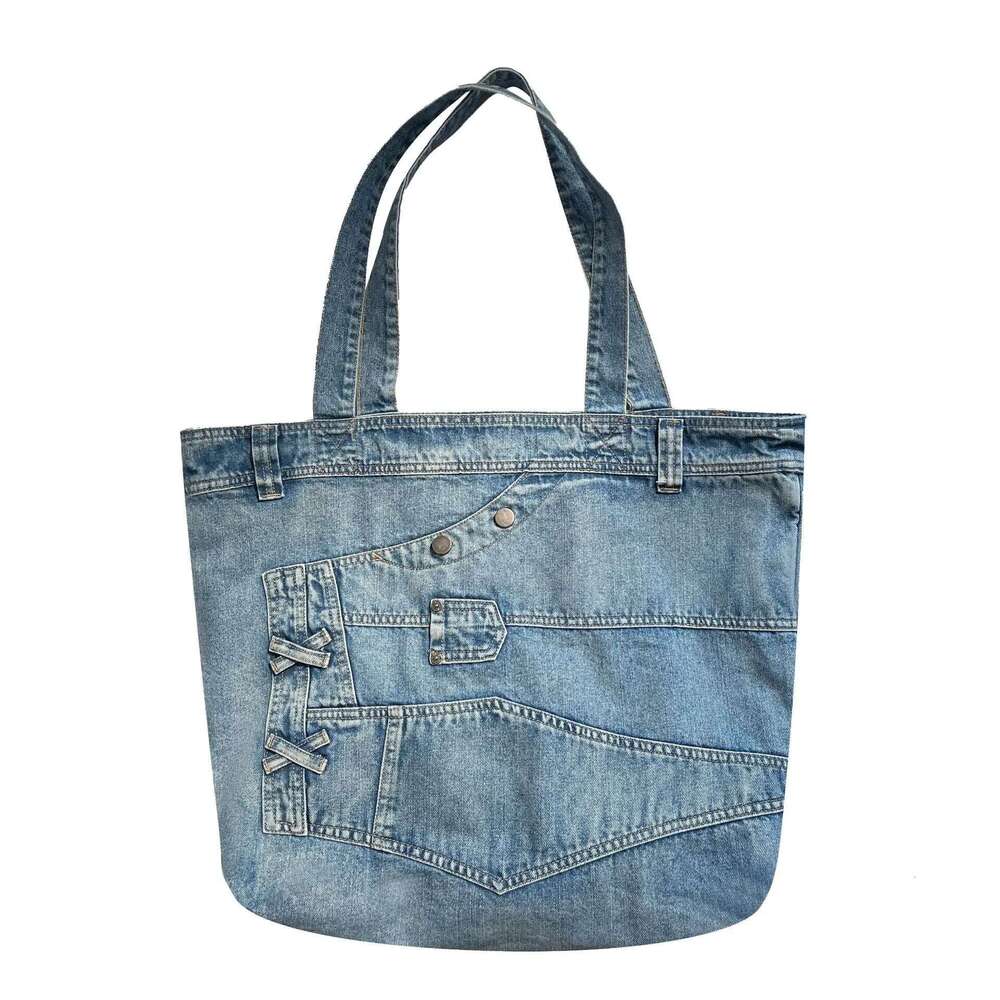 Washed Denim Women Handbag Cowboy Shoulder Bags Large Capacity Designer Ladies Hand Bags Student Commute Big Totes