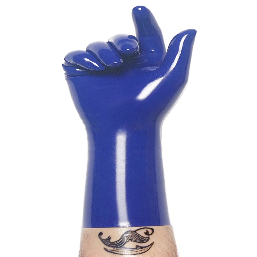 customized gloves men rubber blue latex fetish wear Men gloves mark Latex catsuit male fetish hood chlorine bodysuit