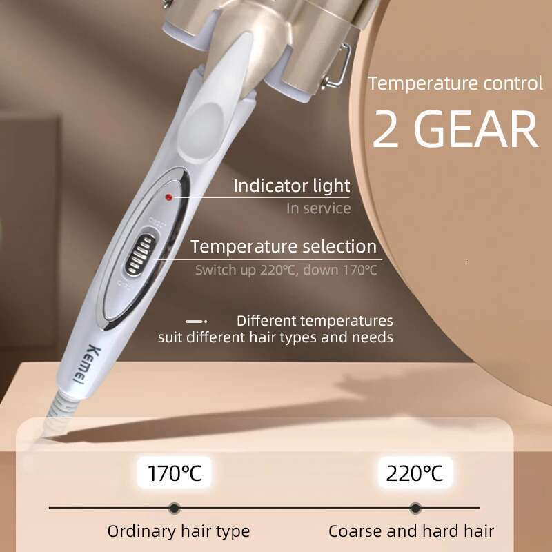 Kemei Professional Curler Electric Curling Rollers Styler Waver Styling Tools Hair Curlers for Woman