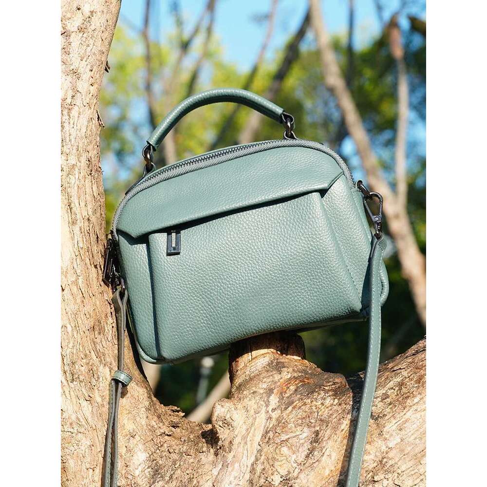Zency 2025 New Genuine Leather Women's Shoulder Simple Cowhide Ladies Handbag Satchel Bag Female Commuter Shopping Daily Bag