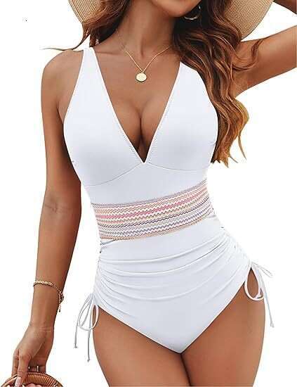 European and American one-piece tight fitting sexy high waist explosive swimsuit women's bikini 2025 temperament versatile new trend clothing ins