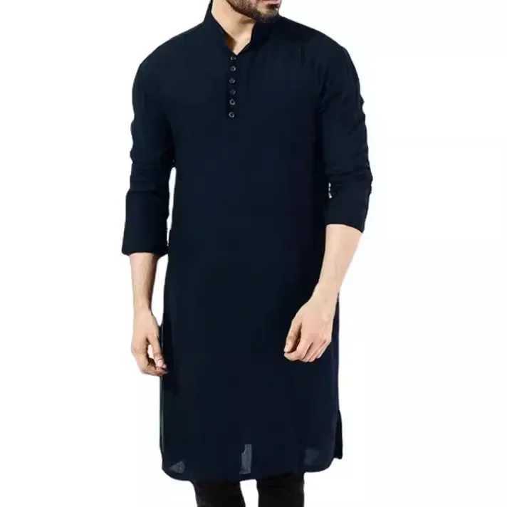 Abaya Men Shirts Long Sleeve Dress Islamic Chemise Elegant Kaftan Robe Pakistani Man Indian Clothes Muslim Eid Clothing S-5XL X250514