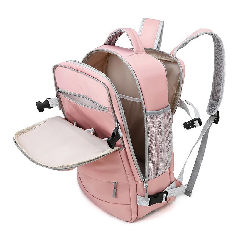 Womens Bag Large Capacity Journey Multifunction Backpack With Shoe Storage Multilayer Dry And Wet Separation Waterproof 250514