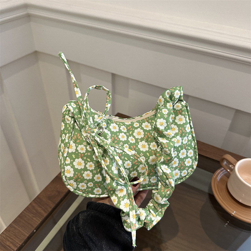 Free Delivery Designer Bag Small And Niche High Value Floral Crossbody Shoulder For Women 2025 New Fashion Casual Simple Large Capacity Hand Luxury Ba