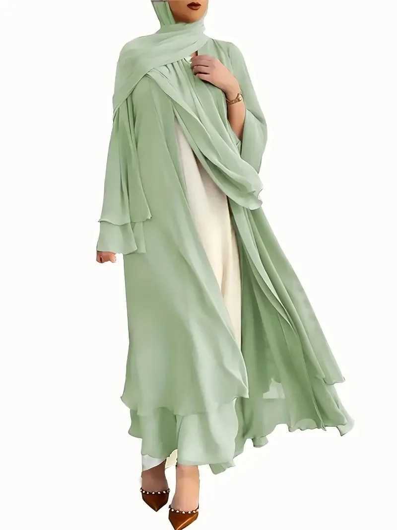 Muslim Long Abaya Dress Turkey Islamic Women Robe Hijab Headscarf Sashes Morocco Kaftan Dubai Arabic Jalabiya Modest Vestidos X250514