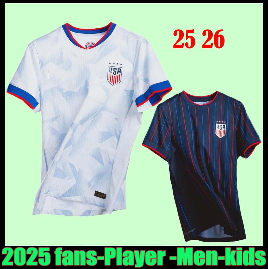 16-4XL 2025 USAS PULISIC MCKENNIE Soccer Jerseys ERTZ ALTIDORE PRESS WOOD MORGAN LLOYD 2024 25 26 America Football Shirt United States Camisetas USMNT PLAYER Men Kit