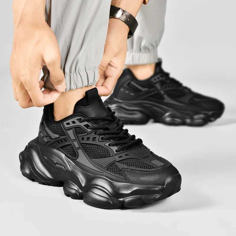Large Size 48 Athletic Mens Sneakers High Quality Sport Walking Sneakers For Men Black Platform Casual Basletball Running Shoe M250514