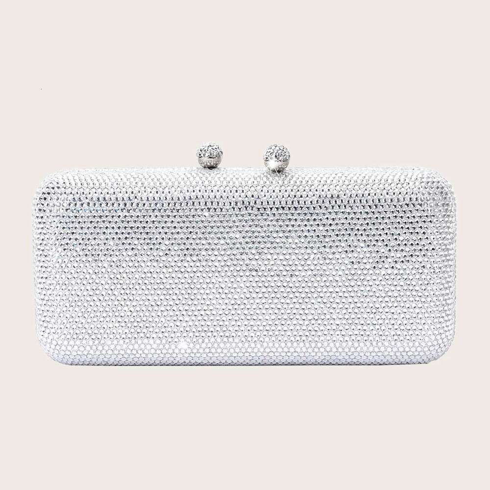 Rhinestone Shining Evening Wedding Clutch Long Purse For Women Fashion Party Shoulder Bag