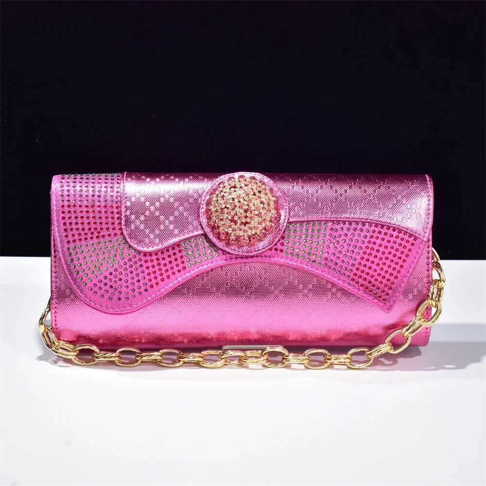 Lady Shoulder New Bag Designer Wedding Evening Bags Rhinestones Handbags Party Clutch Purse Dias Handbag