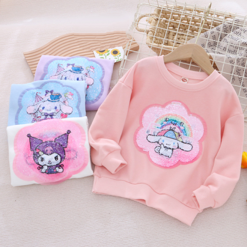 DISNEY Frozen Elsa princess Kids designer clothes girls designer clothes Round neck color changing clothes comfortable and soft.
