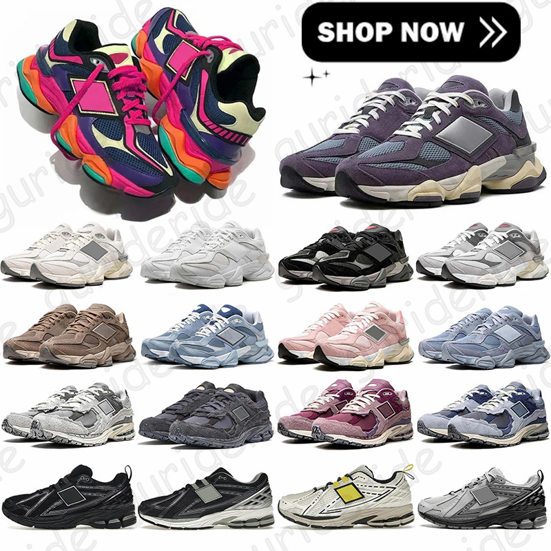 designer trainers new free shipping 9060 men women running shoes black suede olivine sea salt concrete white quartz grey outdoor sports sneakers hotsale