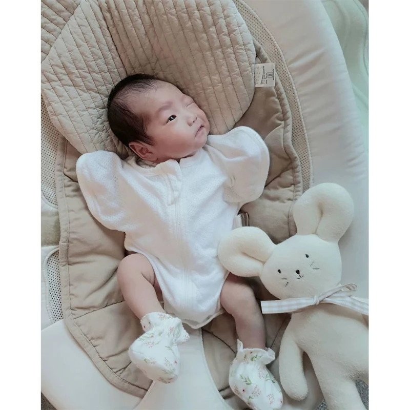 Cute Bear Rabbit Baby Pillow Pure Cotton Flat Pillow Breathable born Head Support Cushion 250514