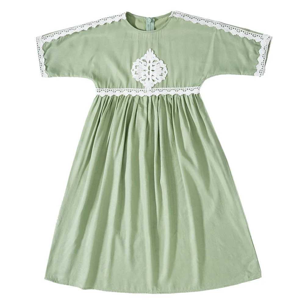 Eid Muslim Kids Girls Maxi Dress Ramadan Islamic Children Clothing Marocain Jalabiya Kaftan Dubai Turkey Abaya Arabic Robe Gown X250514