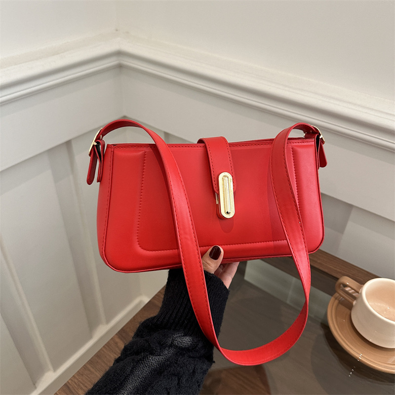 Solid Color Minimalist Small Square New Free Delivery Designer Luxury Bag Bag 2025 Personalized And Versatile Commuting Crossbody Trend Niche Lock Sho