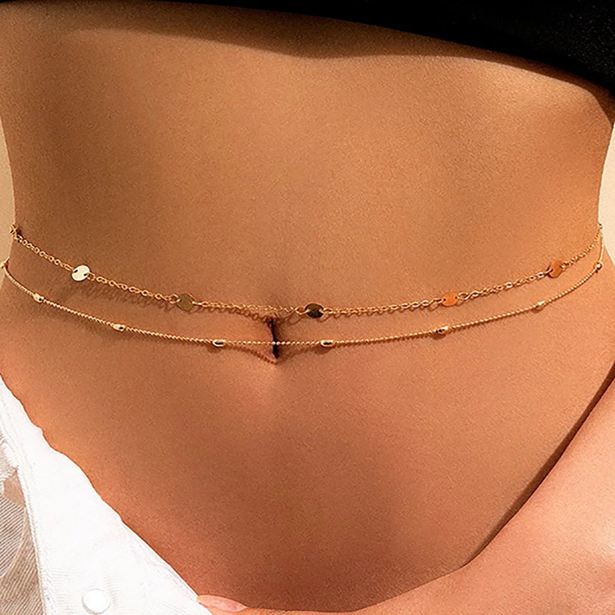 Jewelry Circle Metal Street Fashion Sexy Body Chain Waist Accessories