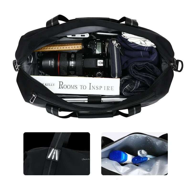 BJIAX Fashion Travel Handbag Large Capacity Multi-functional Fiess Bag Dry and Wet Separation Single Shoulder Lage