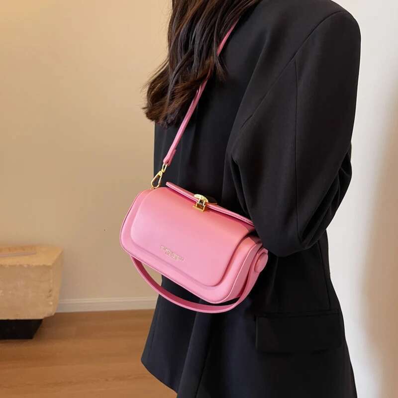 Simple Fashion Mini Square Women Crossbody Bags 2024 Designer Purses And Handbags Box Shape Pure Color Shoulder Satchels