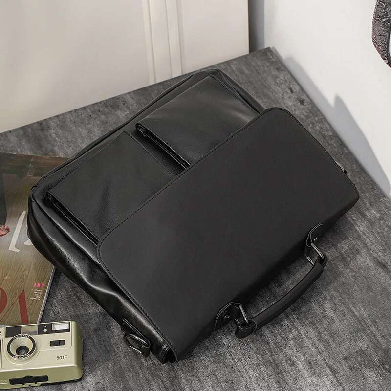 Vintage Men Handbag Fashion Business Briefcase Men's Messenger Bags Large Capacity Laptop Crossody Bag Satchels