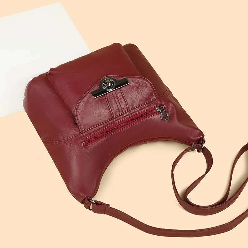 New European And American Retro Women's Fashion Multi-Purpose Hand Bill Of Lading Shoulder Crossbody Simple Soft Bag