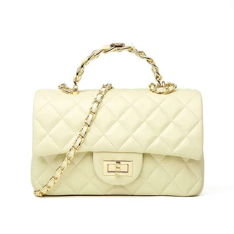 Fashionable Top Layer Cow Leather Women's Bag Tweed Style Shoulder Crossbody Handbag Polyester Lining Interior Partition