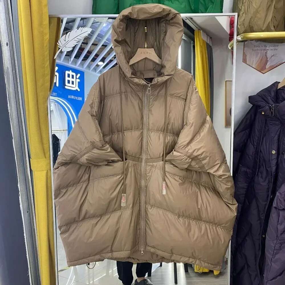 2024 New Autumn Winter Down Jacket Oversize White Duck Women Casual Loose Warm Outerwear Hood Korean Style Coat Office Lady
