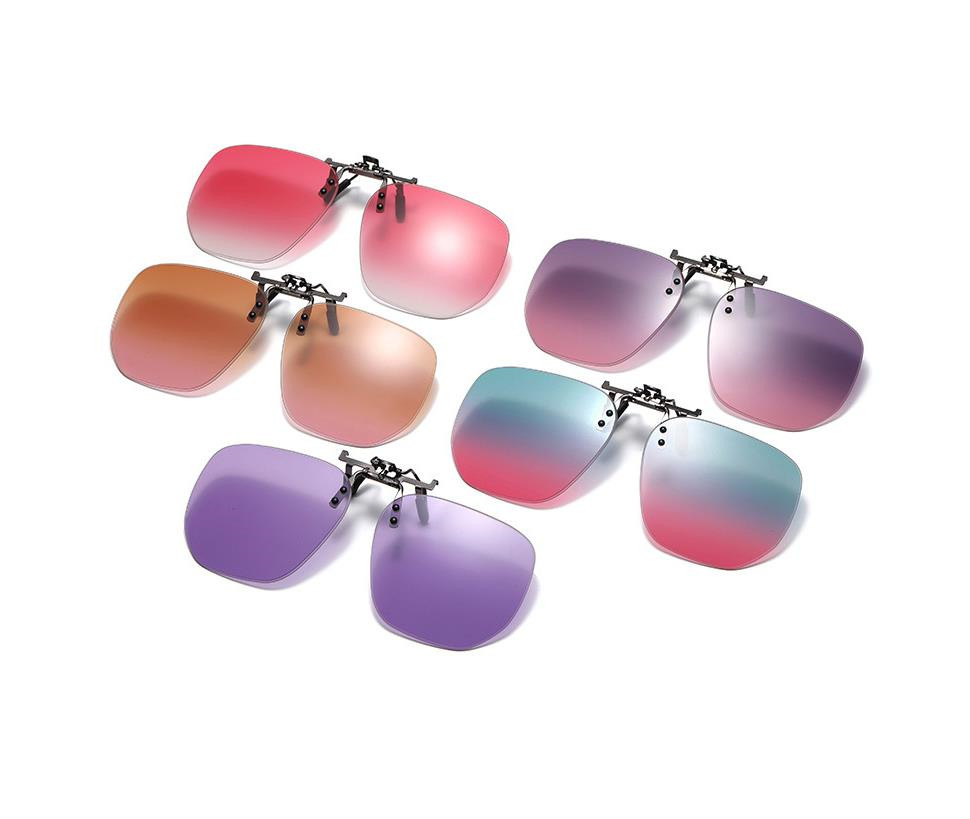 Designer Sunglasses For Women Polarized Sunglasses Clips Fashionable And Personalized Myopia Clips Dual-purpose Color-changing Sunglasses Clips