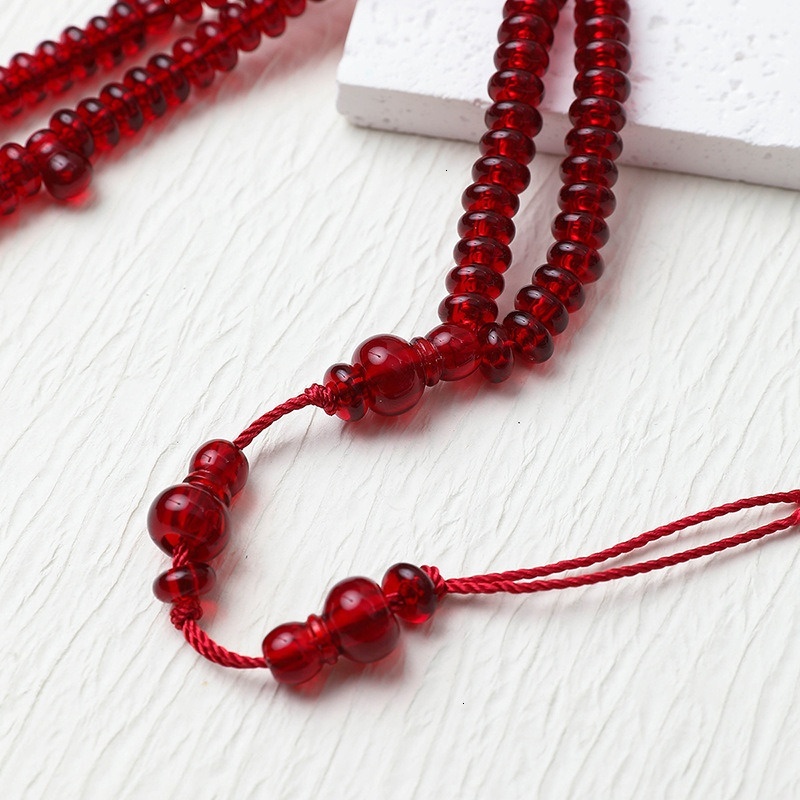 Handheld Counting Bracelet 99 Muslim Handmade Arabic Prayer Worship Supplies Praise Beads