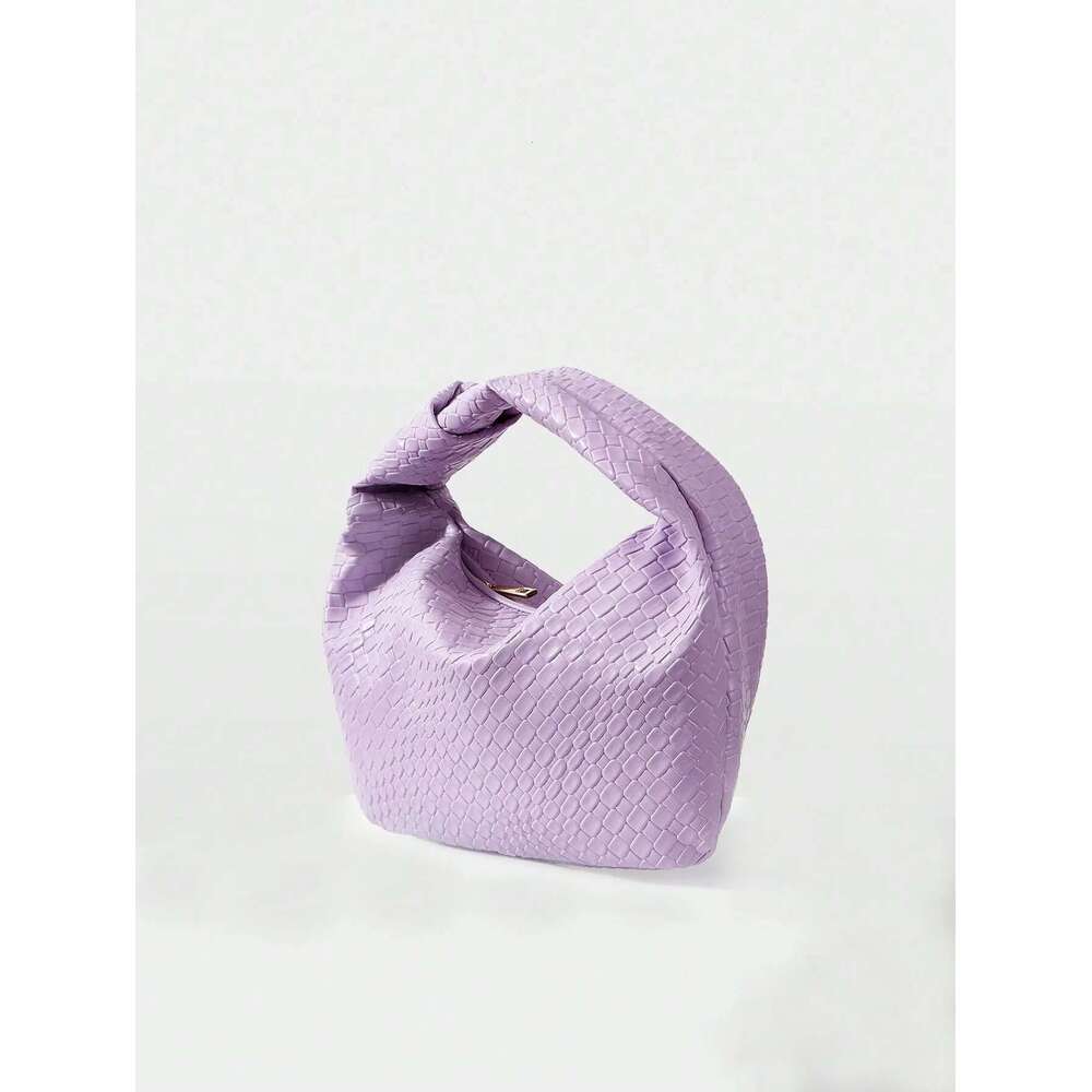 Women's High-End Woven Decoration Crescent Handbag, Suitable For Parties, Dates, Weddings, Shopping