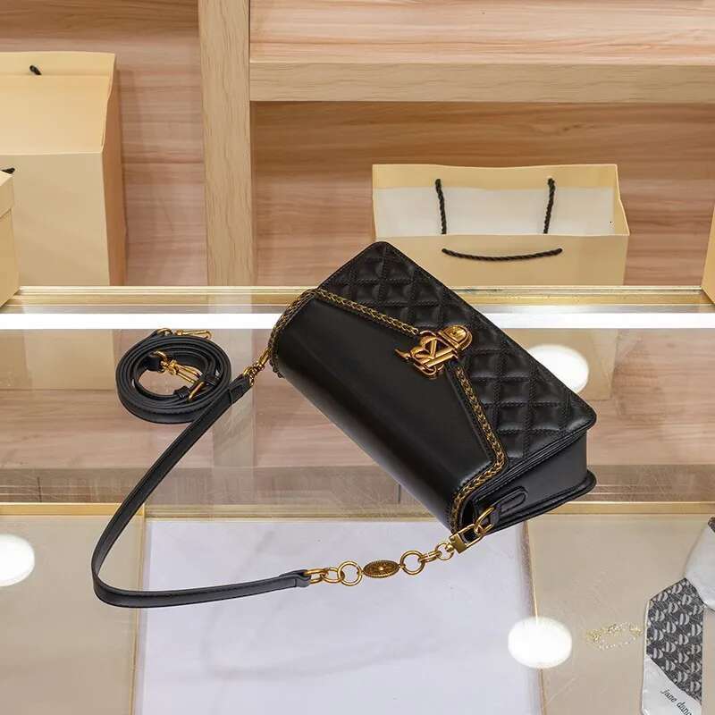 Light Brand Women's Armpit Bag 2025 New Autumn And Winter Retro Plaid High-End Single Shoulder Crossbody Bag, Fashio