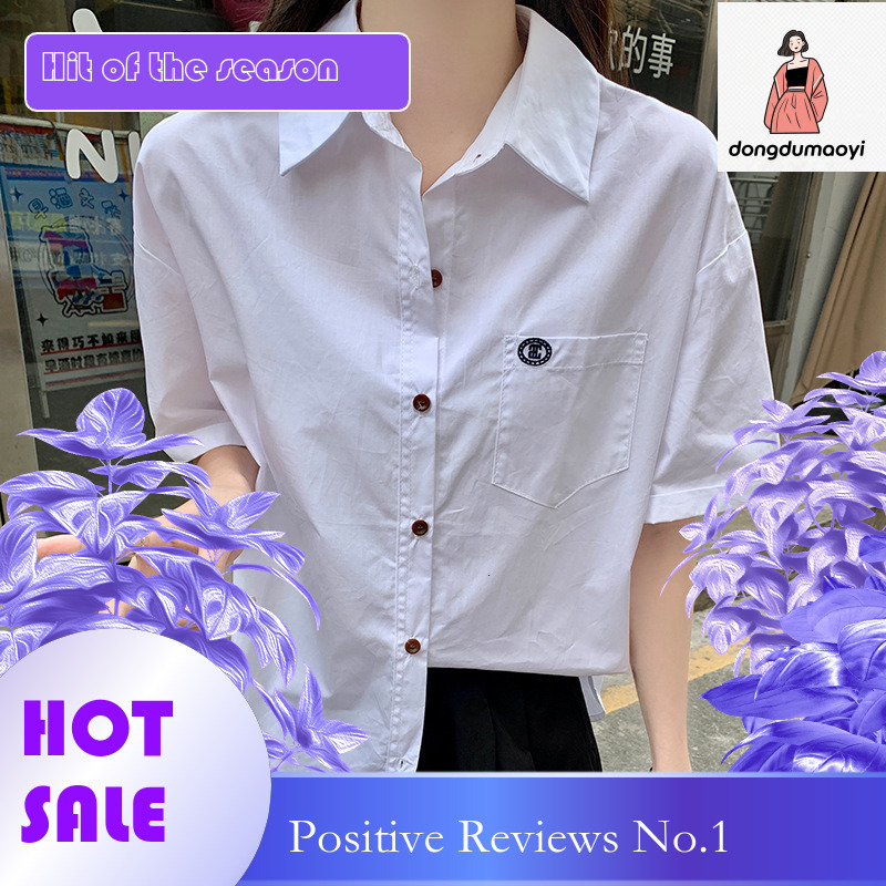 dongdumaoyi Short sleeved women's summer 2025 new design sense niche loose casual POLO shirt temperament top