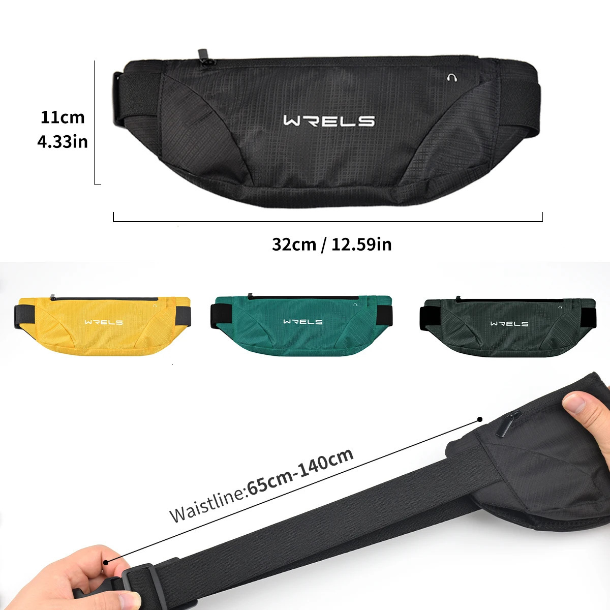 Outdoor Running Fitness Waist Bag Ultrathin Mobile Phone Elastic Sports Waterproof Closefitting 250514