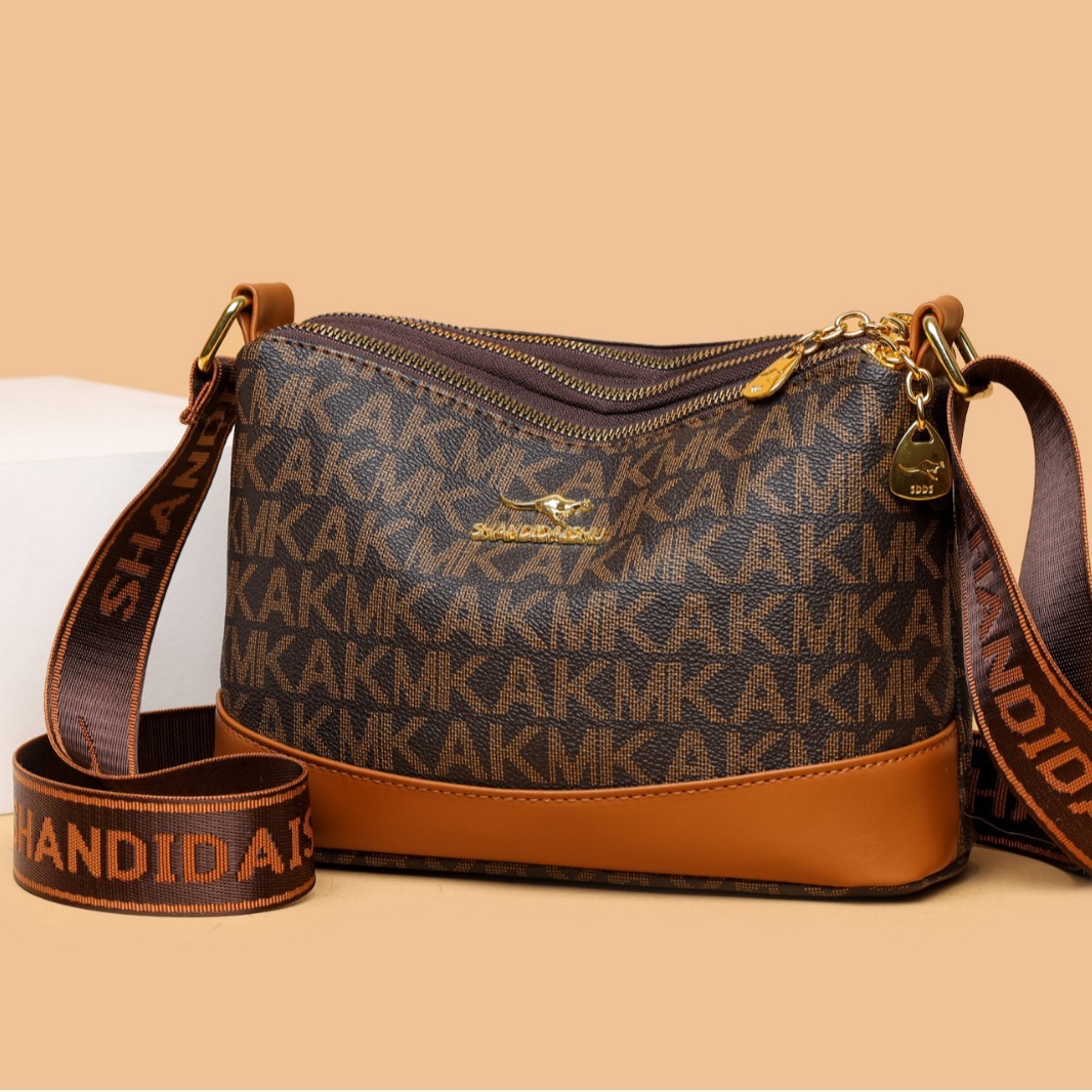 2025 Designer's Bag New Large Capacity Middle-aged Female Mother Simple And Versatile Crossbody Soft Leather Women's Bag High-end Single Sho