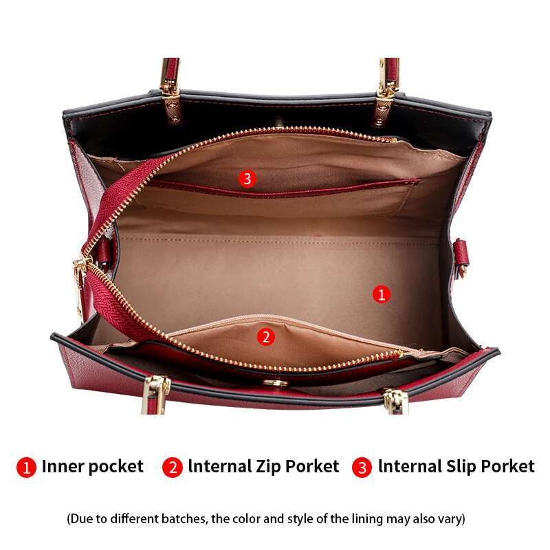 Aidrani The New Red Wedding Bag Is A High-End Women's Handbag Made Of High-Quality Cowhide