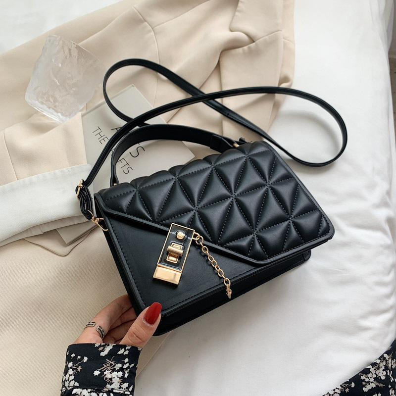 Free Delivery Designer Bag 2025 Single Shoulder Crossbody Simple Chain Fashionable And Casual Lingge Women's Small Square Bag Luxury Bag