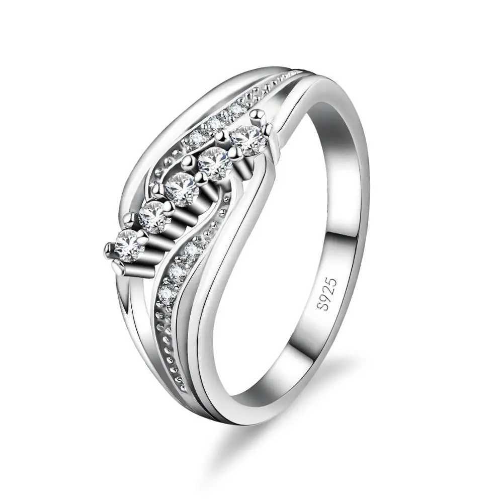Fast Shipping Genuine 925 Sterling Silver Promising Rings For Women Girls Super N Women Fashion Jewelry Bright Crystal RingsXJ250514
