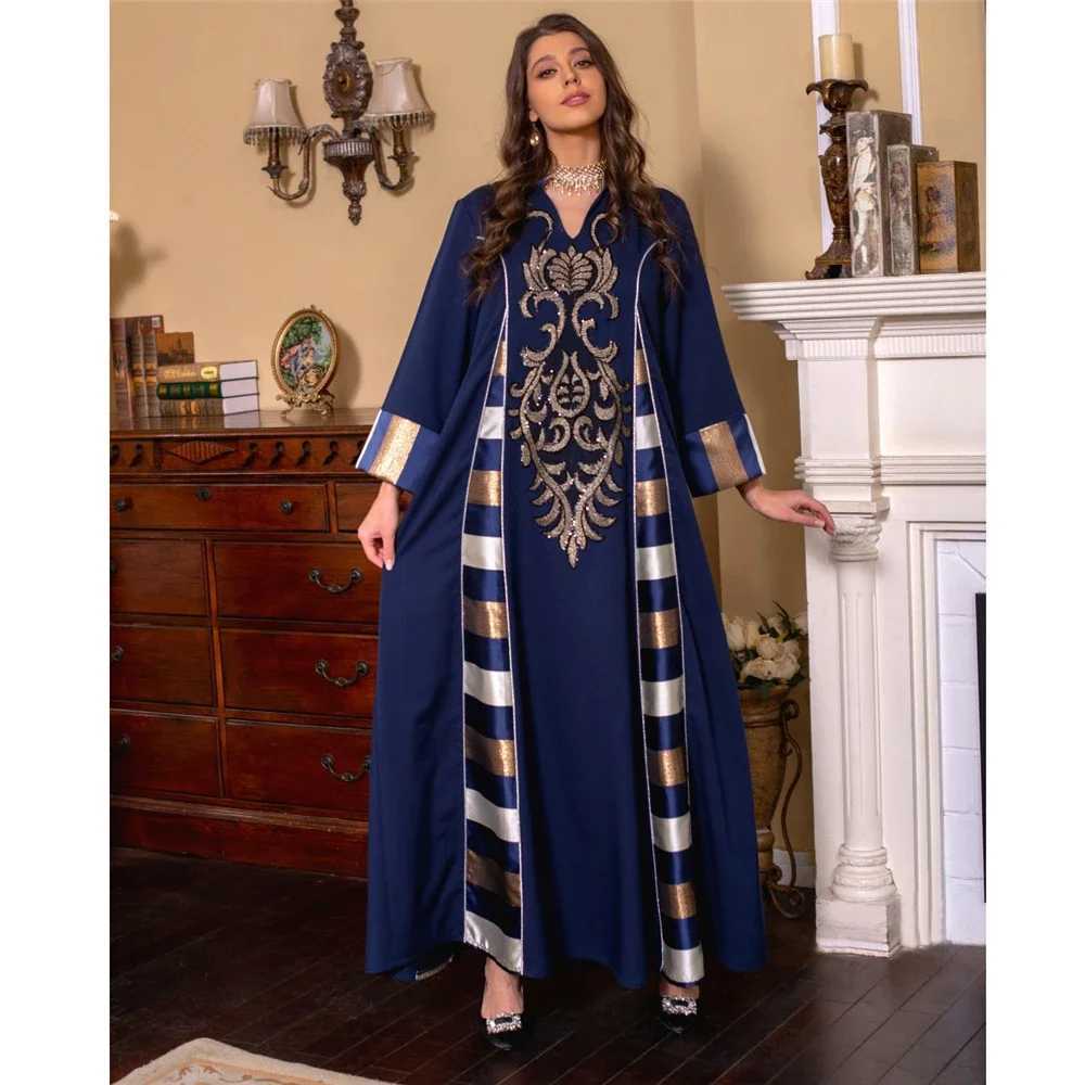 Moroccan Embroidery Abaya Women Muslim Maxi Dresses Turkey Arab Kaftan Islamic Party Gown Dubai Eid Ramadan Jalabiya Caftan Robe X250514