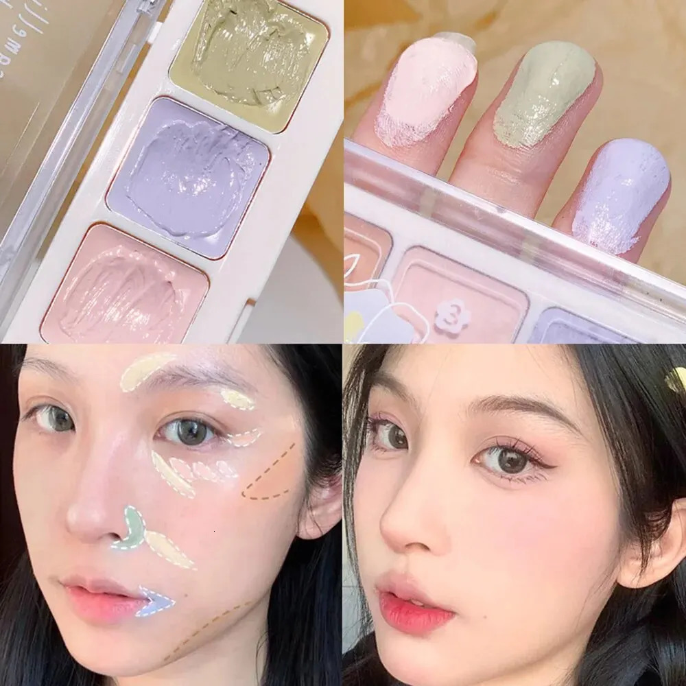 XIXI 5 Colors Corrector Palette Color Correcting Concealer Palett Face Contouring Highlighter Conceals Dark Circles Blemishes 250512