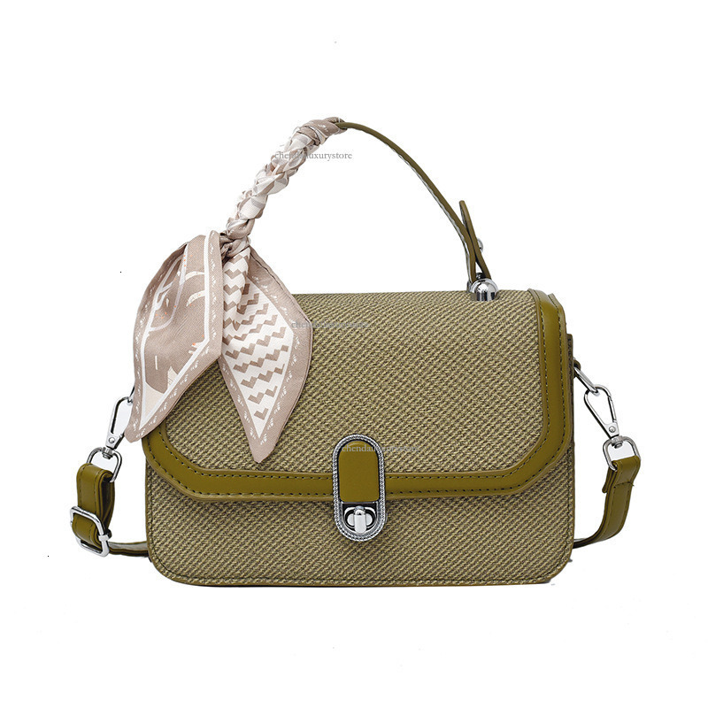 Women's Fashion Handbag 2025 Free Shipping Designer Bag Colorful Small Square Towel Comparison Splicing Diagonal Texture Single Shoulder Crossbod