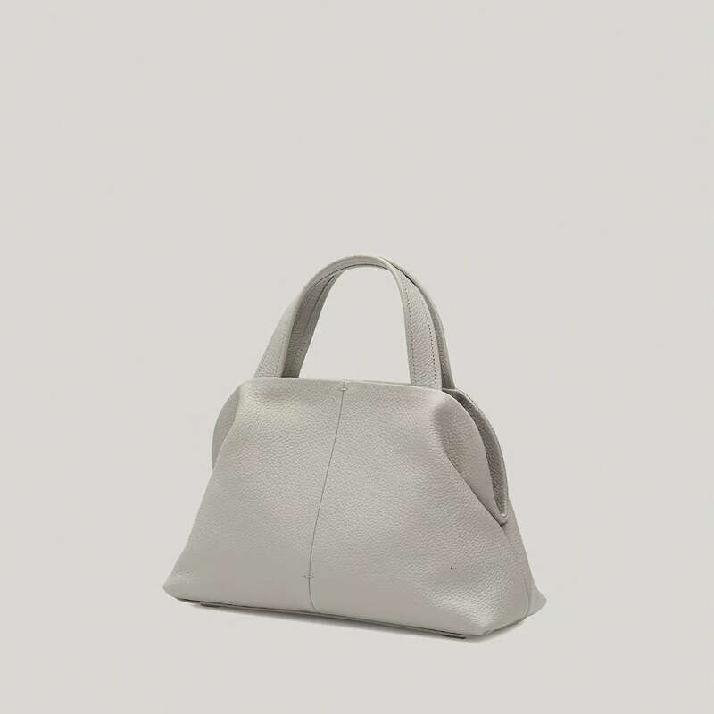 Tote Bag Head Layer Cowhide Large Capacity Genuine Leather Handbag For Women New Autumn And Winter Niche High End Feeling Boston Pillow Bag KQ