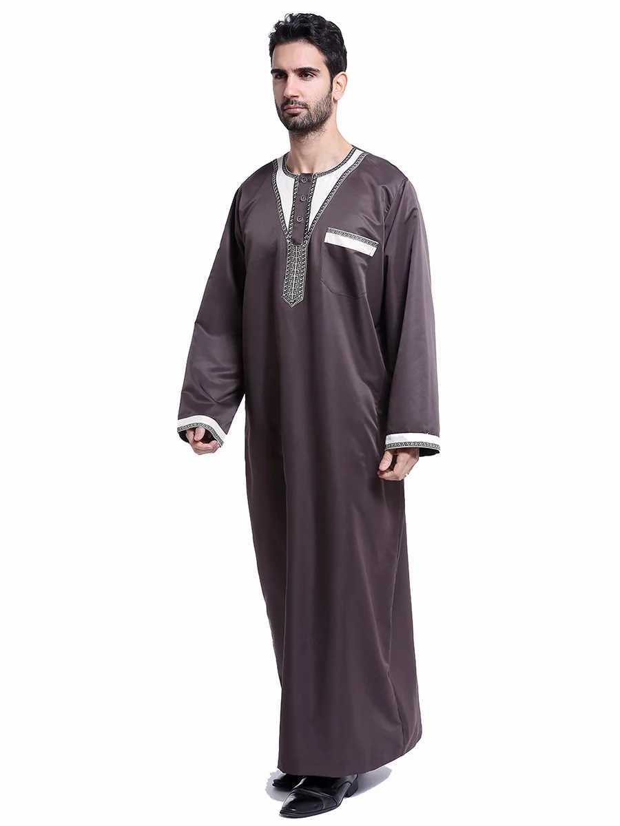 Islamic Man Clothing Turkey Long Sleeve Dress Dubai Abaya Turkey Middle East Arab Mens Casual Robe Ramadan Muslim Jubba Thobe X250514
