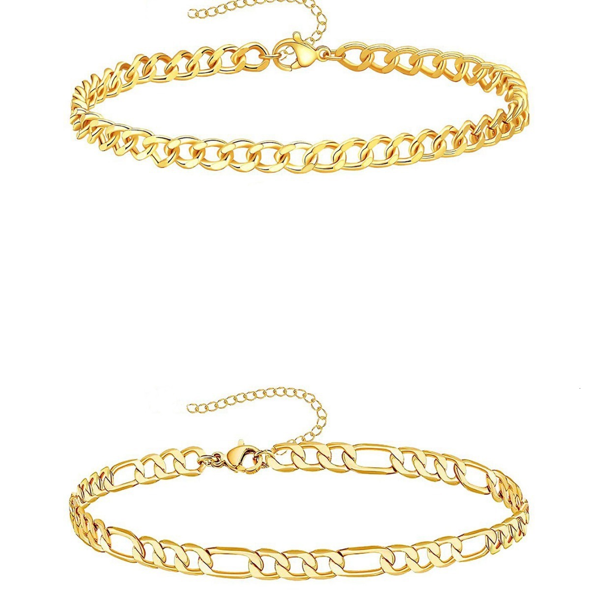 Jewelry Simple Metal Figaro Set Beach Women's New Foot Chain