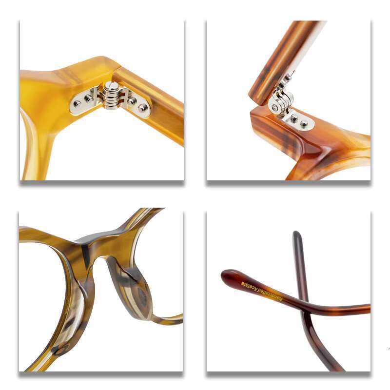 New Summer Round Polygonal Frame Male and Female Optical Glasses 9628
