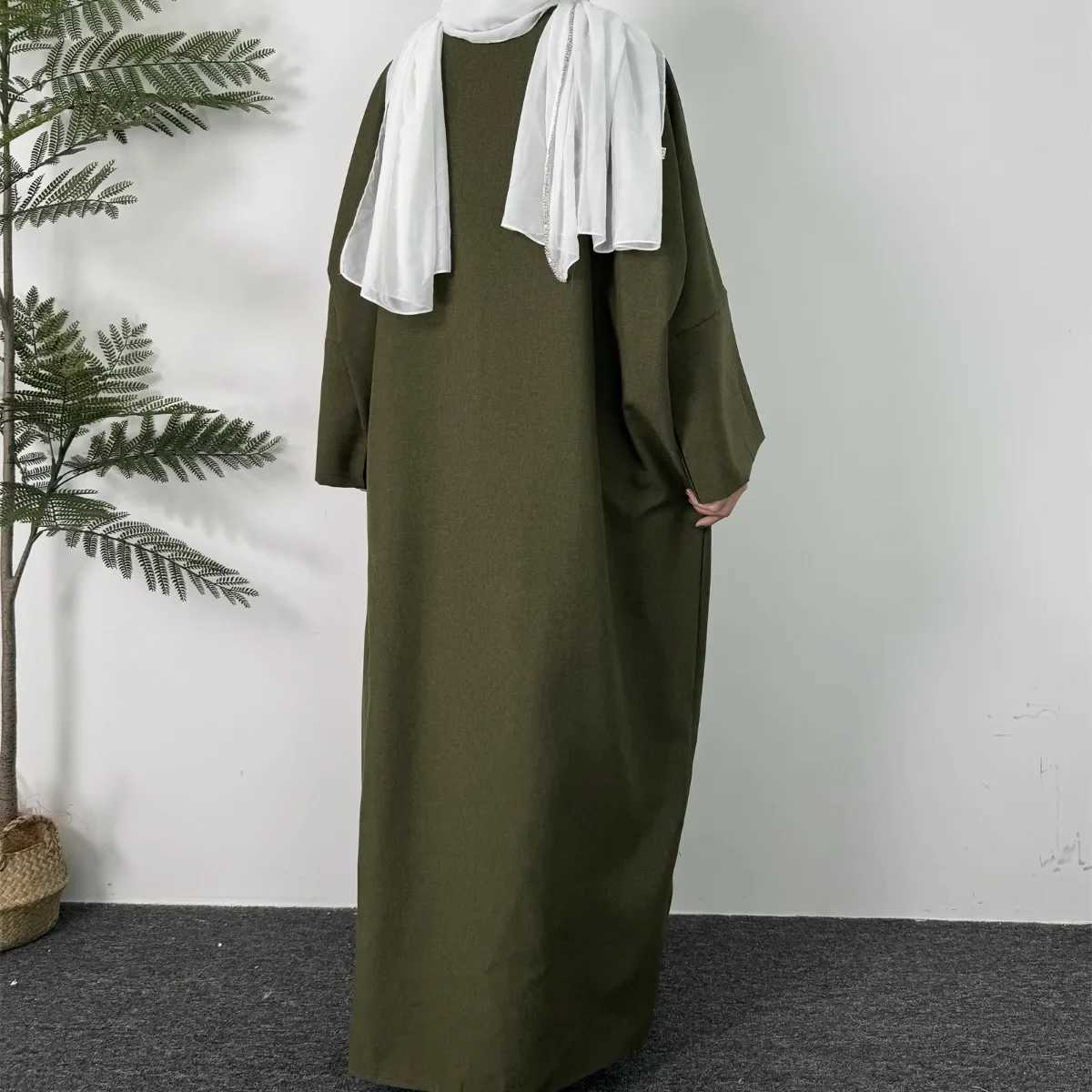 Muslim Open Front Abaya Long Slve Maxi Length Dress Womens Clothing Muslim Cardigan Abayas Out Kaftans Women Jilbabs X250514